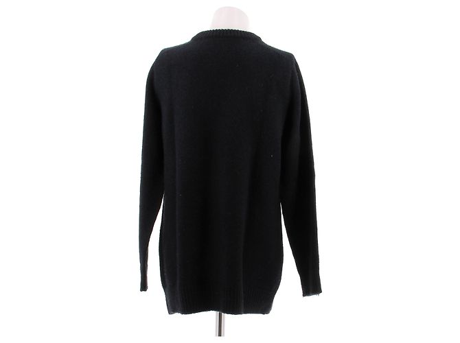 Céline Wollpullover Marineblau S - Ansicht 2