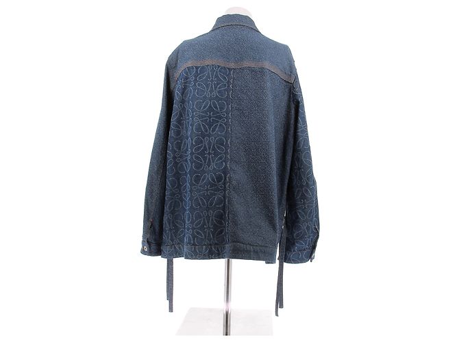 Giacca in denim Loewe blu in cotone Taglia 38 - vista 2