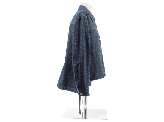 Giacca in denim Loewe blu in cotone Taglia 38 - vista 3