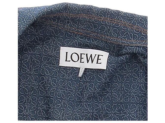 Giacca in denim Loewe blu in cotone Taglia 38 - vista 6