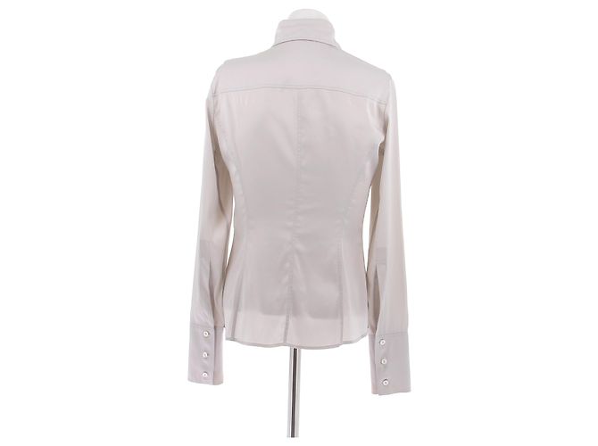 Gucci Camisa de seda gris - vista 2