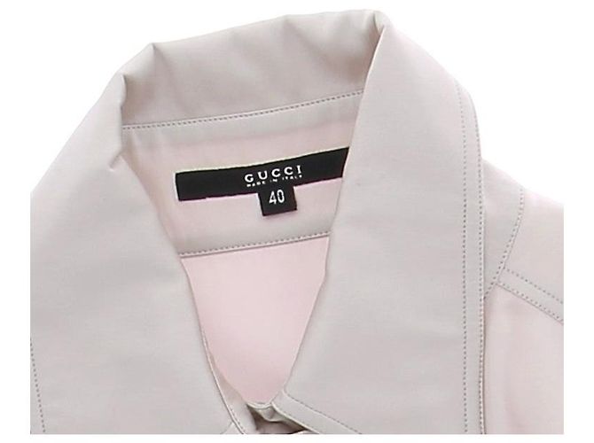 Gucci Camisa de seda gris - vista 6