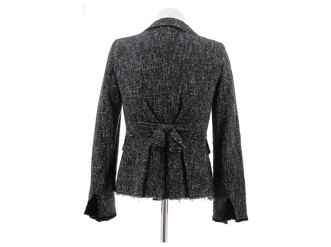 Philosophy Di Alberta Ferretti Dunkelgraue melierte Jacke - Ansicht 2