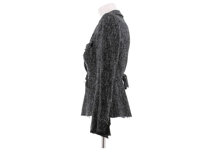 Philosophy Di Alberta Ferretti Dunkelgraue melierte Jacke - Ansicht 4
