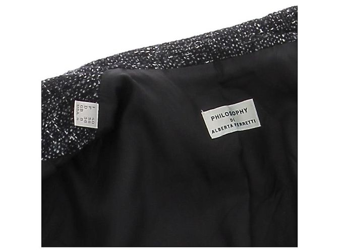 Philosophy Di Alberta Ferretti Dunkelgraue melierte Jacke - Ansicht 5