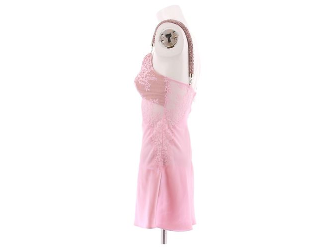 Christopher Kane Camisola de renda rosa - vista 4