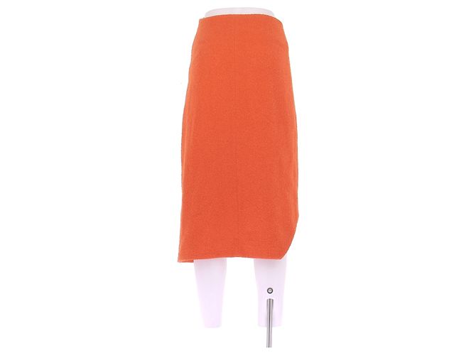 Falda Nina Ricci de algodón naranja Talla 36 - vista 2