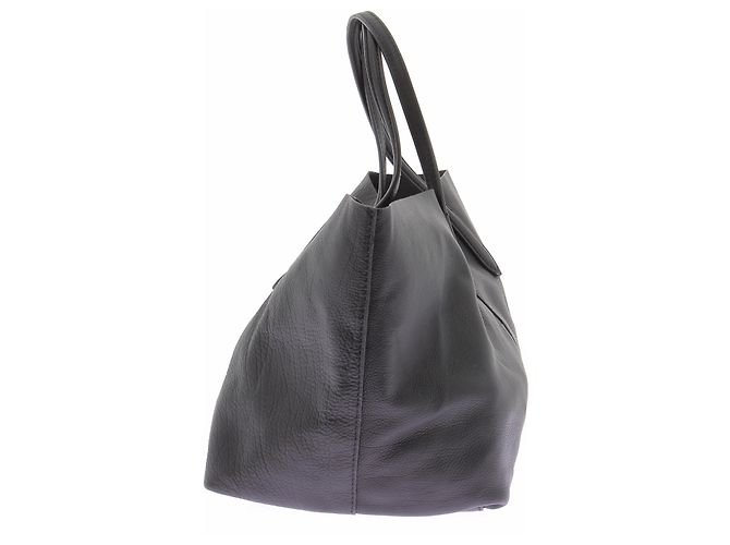 Borsa tote in pelle nera Massimo Dutti - vista 5