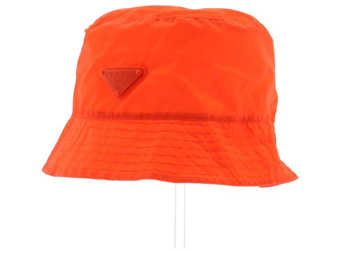 Gorro Prada de nylon laranja - vista 2