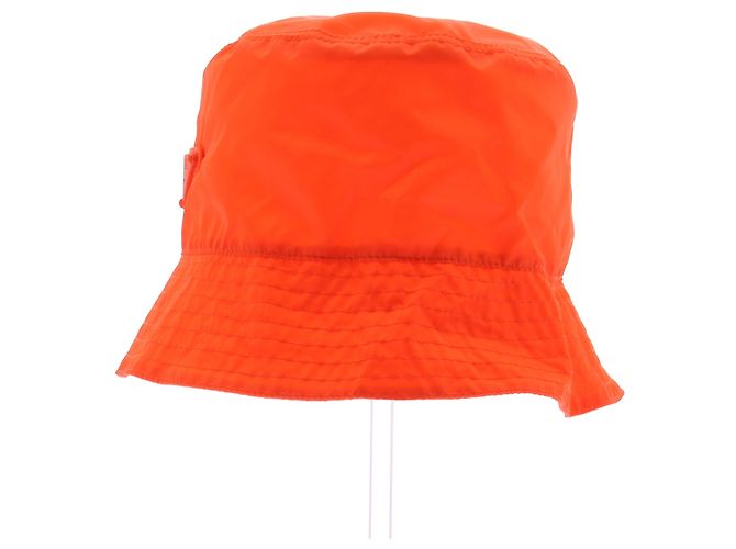 Gorro Prada de nylon laranja - vista 4