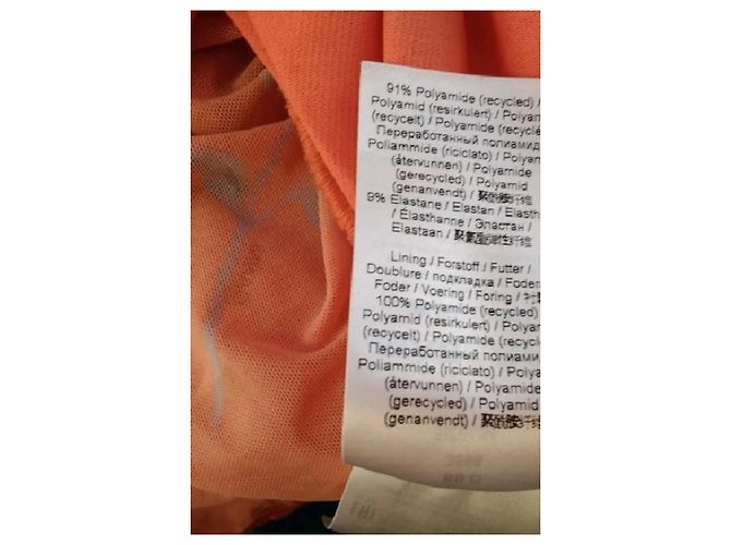 Camisa Ganni Floral Laranja Slim Fit - vista 8