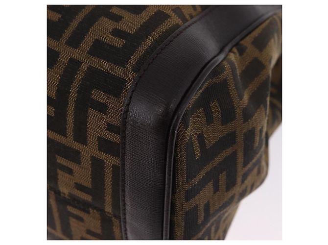 FENDI Zucca Canvas Shoulder Bag Black Brown - vista 18
