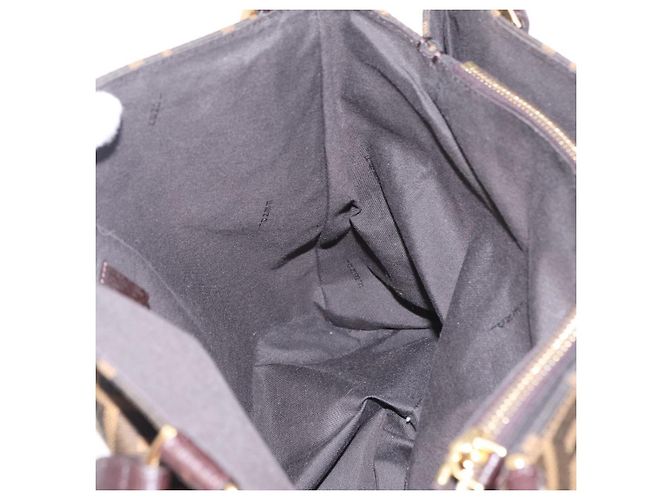 FENDI Zucca Canvas Shoulder Bag Black Brown - vista 24