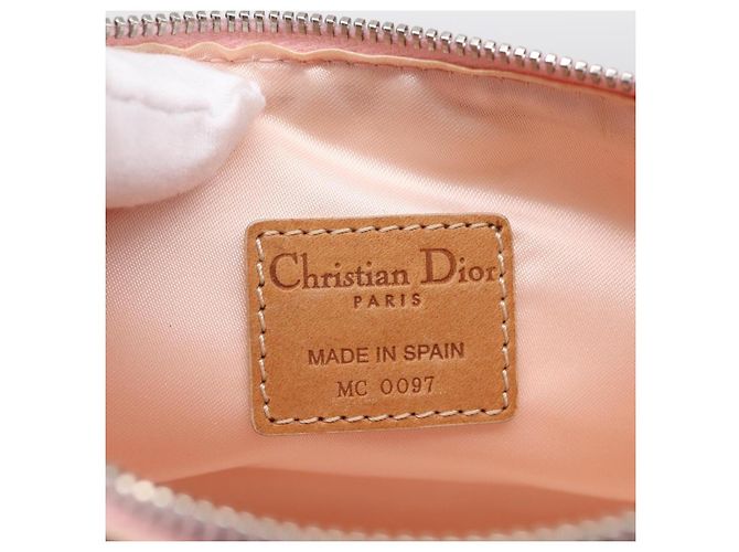 Christian Dior Romantic Pouch PVC Beige Silver - vista 14