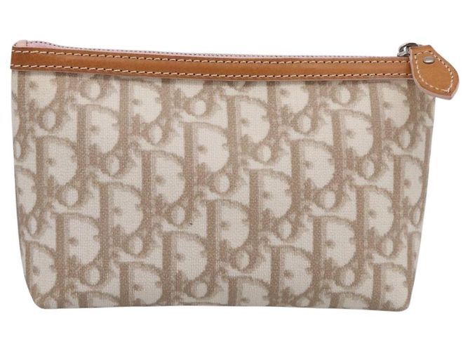 Christian Dior Romantic Pouch PVC Beige Silver - vista 3