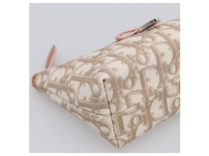 Christian Dior Romantic Pouch PVC Beige Silver - vista 9