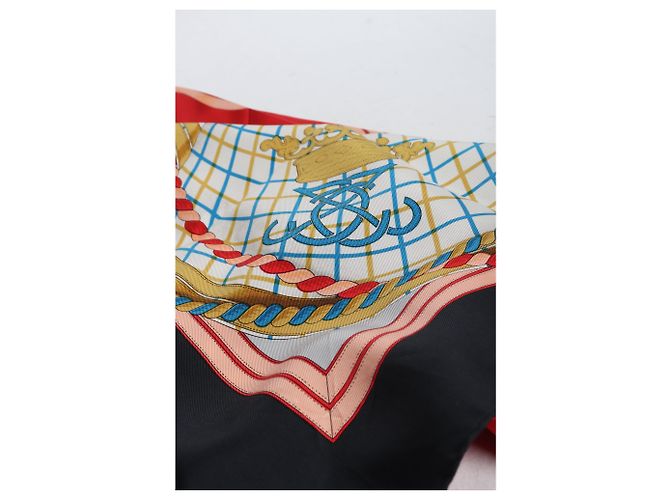 Hermès Foulard di seta Grand Tenue multicolore - vista 3