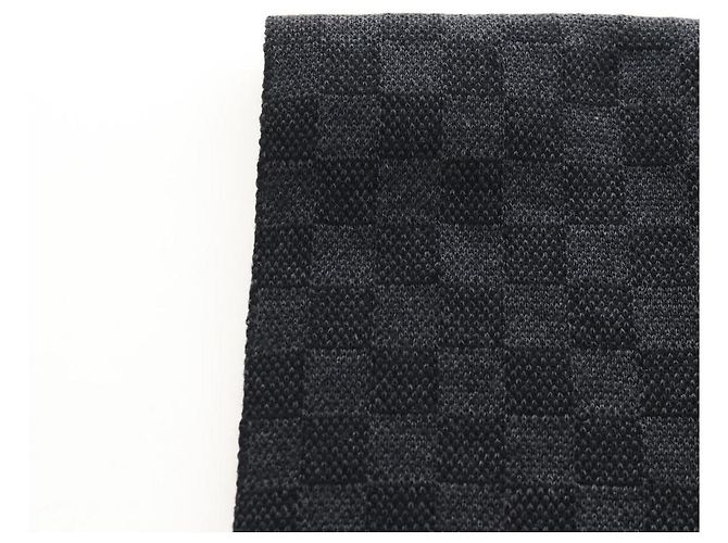 LOUIS VUITTON Eschar Petit Scarf Wool Black LV - vista 14