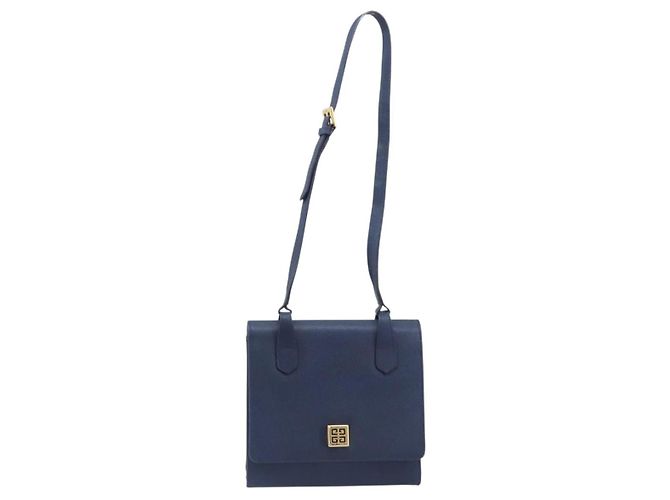 GIVENCHY Schultertasche Leder Navy Gold - Ansicht 2