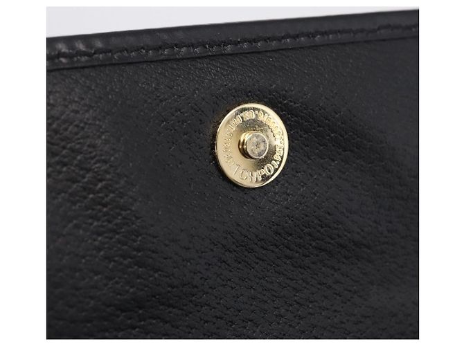 Céline CELINE Bolso de Mano de Lona Macadam PVC Cuero Negro Dorado - vista 14
