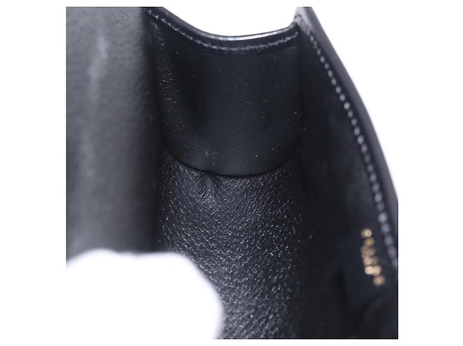 Céline CELINE Bolso de Mano de Lona Macadam PVC Cuero Negro Dorado - vista 19