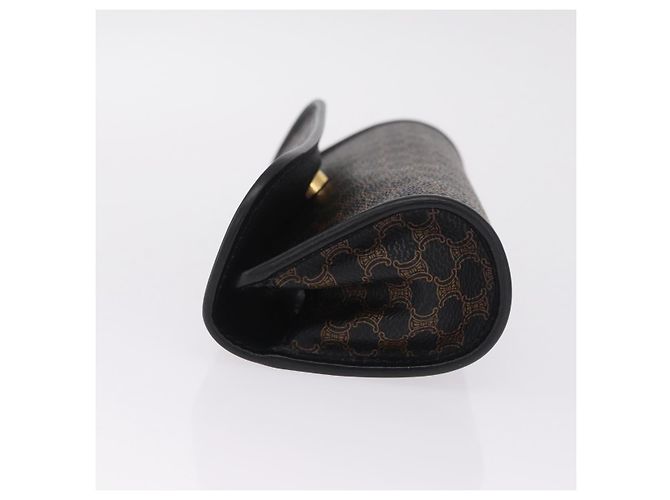 Céline CELINE Bolso de Mano de Lona Macadam PVC Cuero Negro Dorado - vista 5