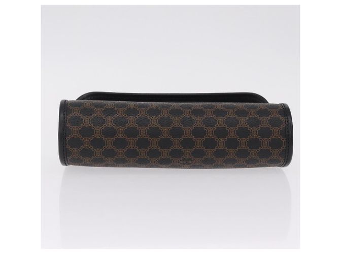 Céline CELINE Bolso de Mano de Lona Macadam PVC Cuero Negro Dorado - vista 7