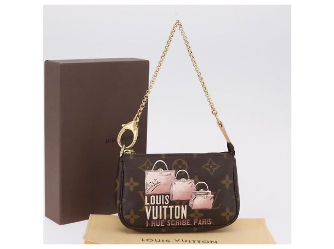 LOUIS VUITTON Monogram Bag print Mini Pochette Accessoires M60245 - vista 12