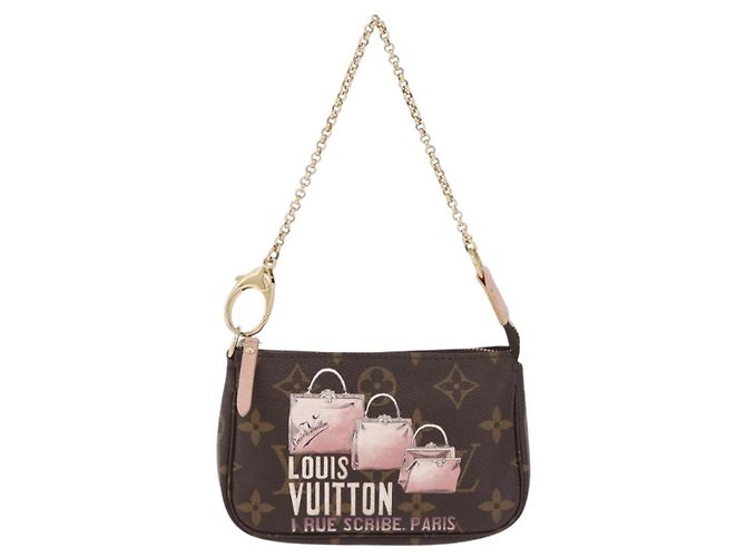 LOUIS VUITTON Monogram Bag print Mini Pochette Accessoires M60245 - vista 13