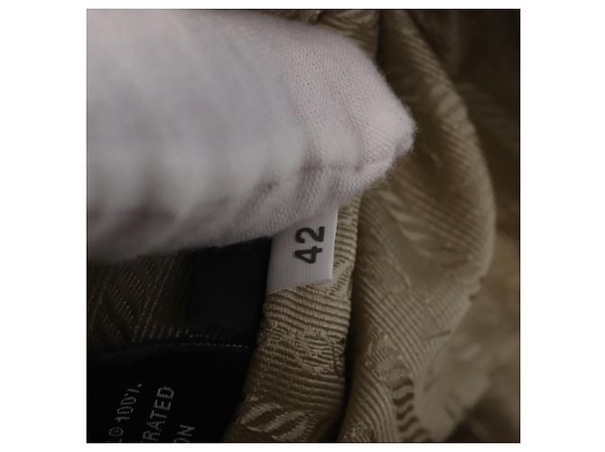 PRADA Bolsa de Mão Nylon Beige Silver - vista 10