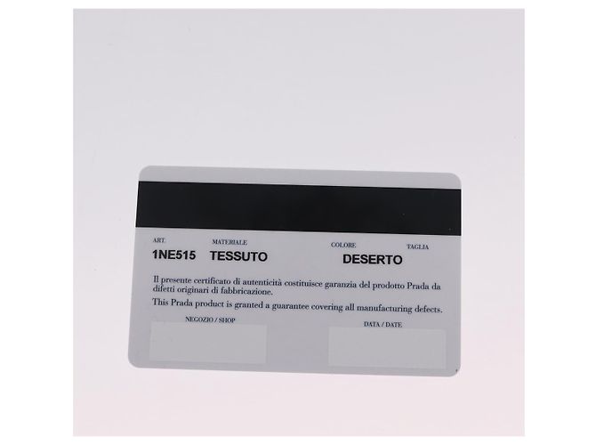 PRADA Bolsa de Mão Nylon Beige Silver - vista 11