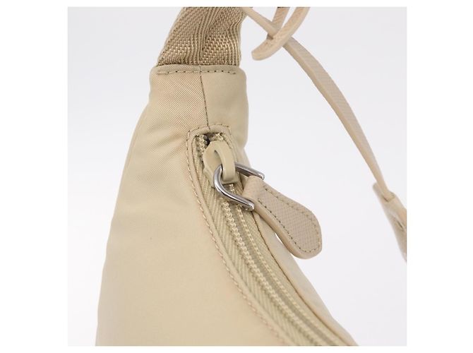 PRADA Bolsa de Mão Nylon Beige Silver - vista 20