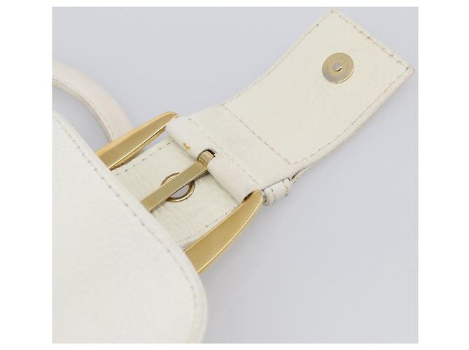 Céline CELINE Bolso de mano de piel blanco tono dorado - vista 21