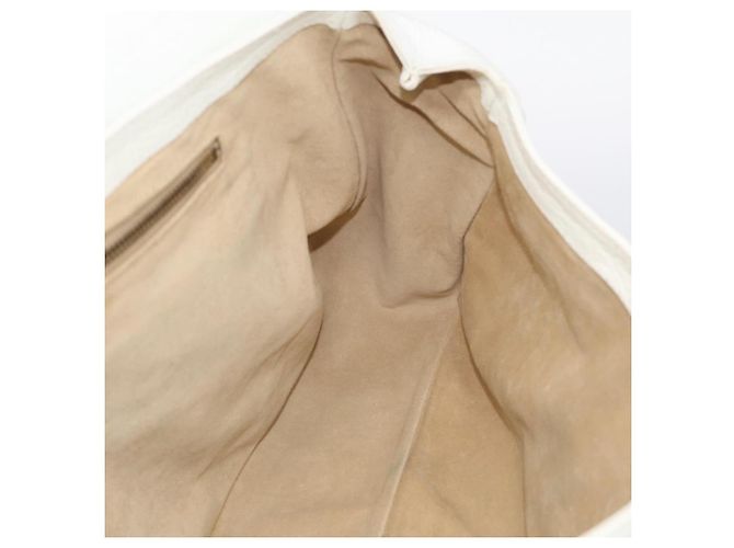 Céline CELINE Bolso de mano de piel blanco tono dorado - vista 24
