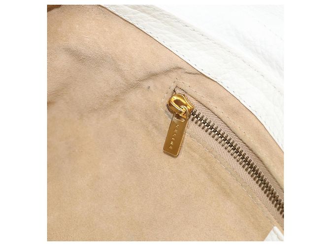 Céline CELINE Bolso de mano de piel blanco tono dorado - vista 26