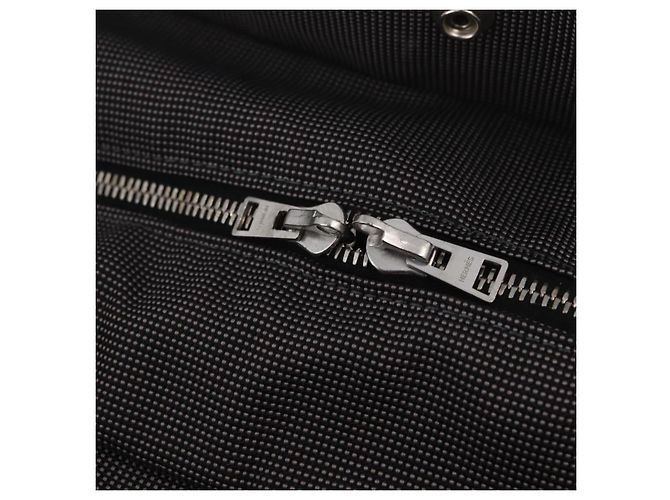 Hermès HERMES Her Line GM Hand Bag Canvas Gray Silver - vista 10