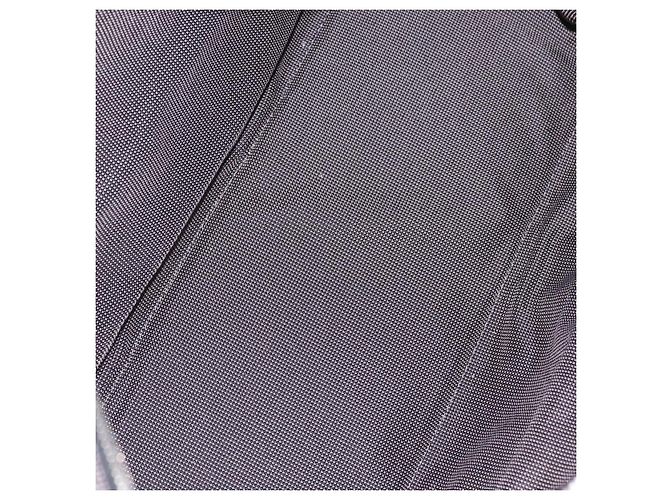 Hermès HERMES Her Line GM Hand Bag Canvas Gray Silver - vista 11