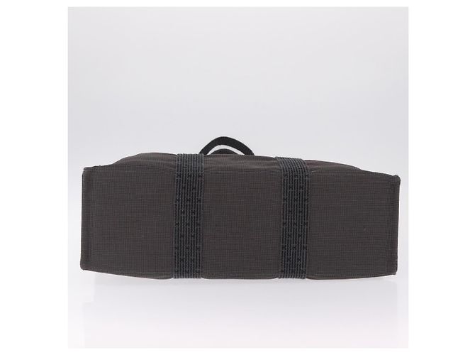Hermès HERMES Her Line GM Hand Bag Canvas Gray Silver - vista 5