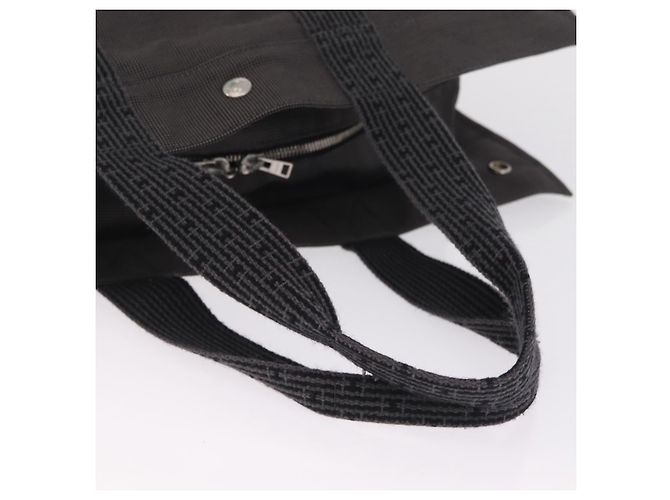 Hermès HERMES Her Line GM Hand Bag Canvas Gray Silver - vista 7