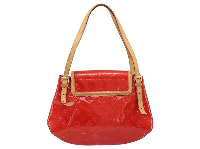 LOUIS VUITTON Monogram Vernis Biscayne Bay GM Bag Red M91287 LV - vista 2