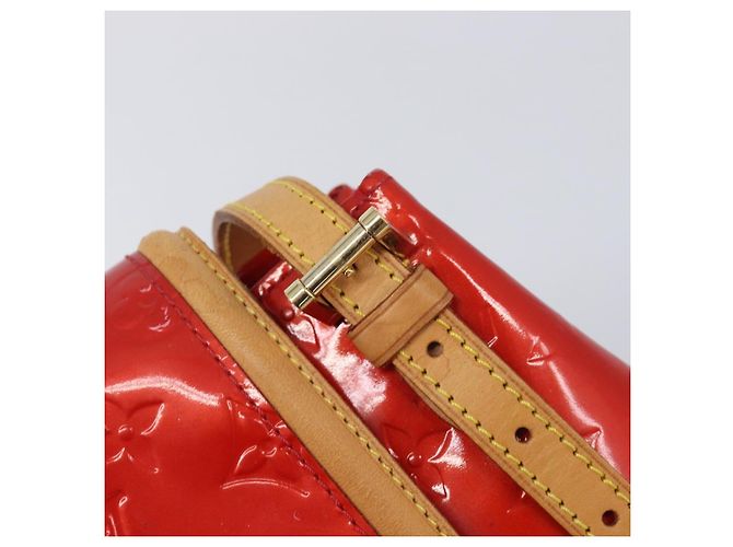 LOUIS VUITTON Monogram Vernis Biscayne Bay GM Bag Red M91287 LV - vista 21