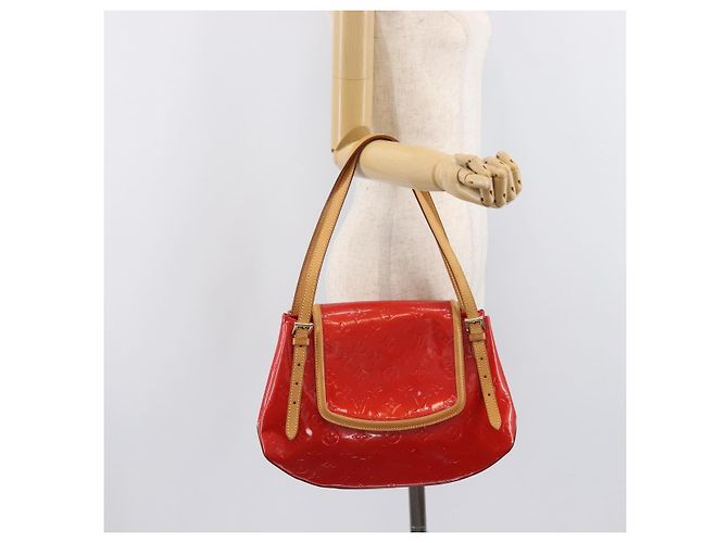 LOUIS VUITTON Monogram Vernis Biscayne Bay GM Bag Red M91287 LV - vista 29