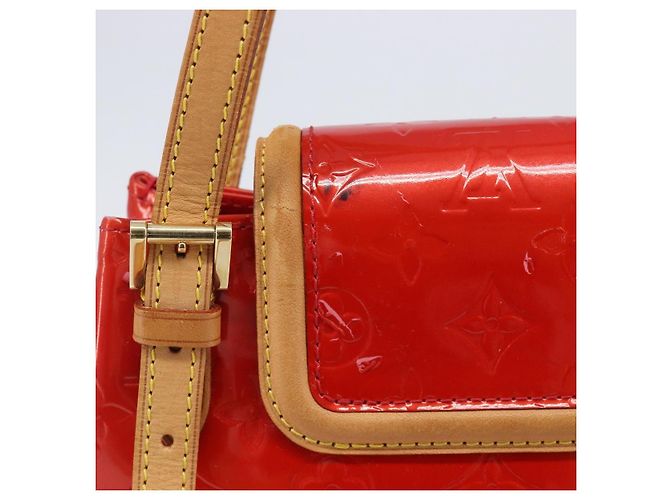 LOUIS VUITTON Monogram Vernis Biscayne Bay GM Bag Red M91287 LV - vista 4