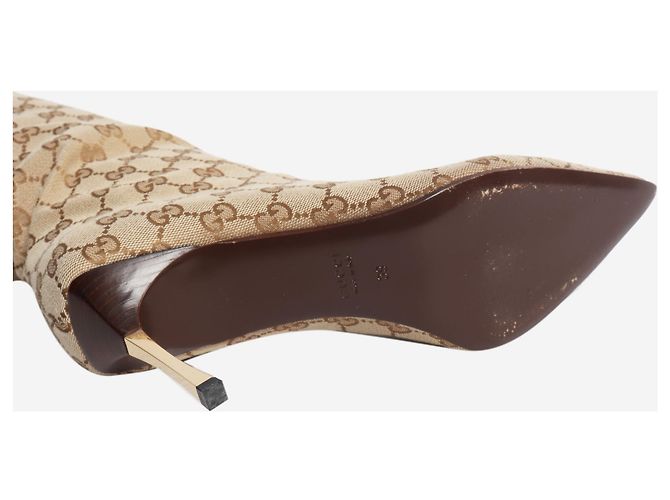 Gucci Botas altas Bombshell GG marrón - talla EU 39 - vista 5