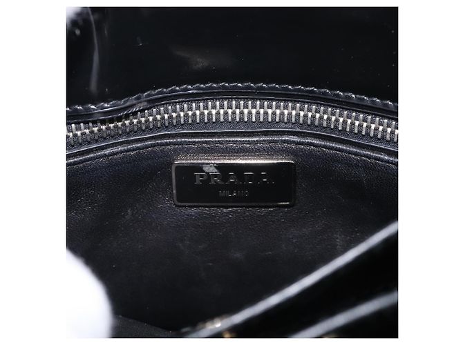 PRADA Hand Bag Canvas Denim 2way Beige Silver - vista 17