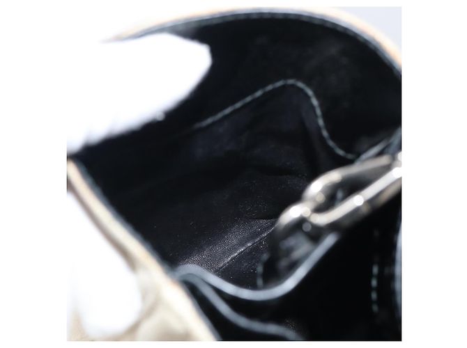 PRADA Hand Bag Canvas Denim 2way Beige Silver - vista 26