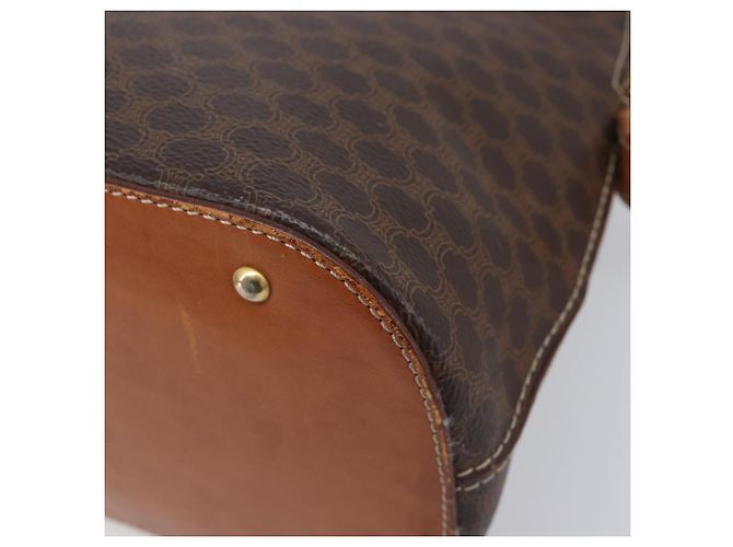 Céline CELINE Macadam Hand Bag PVC 2way Brown Gold Tone - vista 13