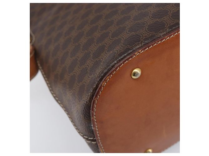 Céline CELINE Macadam Hand Bag PVC 2way Brown Gold Tone - vista 16