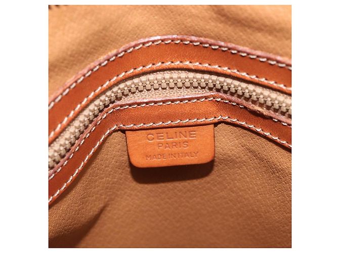 Céline CELINE Macadam Hand Bag PVC 2way Brown Gold Tone - vista 19