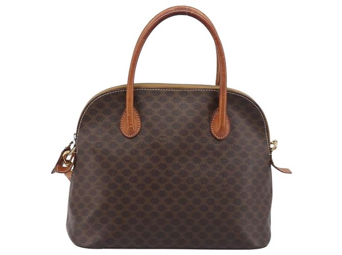 Céline CELINE Macadam Hand Bag PVC 2way Brown Gold Tone - vista 2